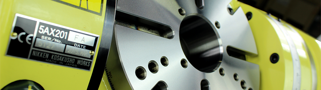 Resources Close-up view of a Nikken 5AX201 Rotary Table