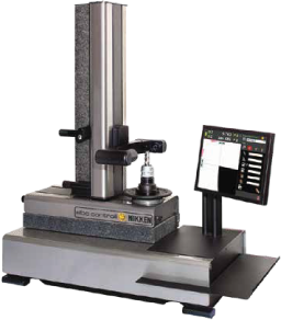 presetter A precision measuring instrument with a vertical column, a mounted probe, and a digital display screen, used for inspecting and measuring industrial components.
