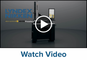 A video thumbnail showing a Presetter with the text Lyndex-Nikken Elbo-Controlli Nikken Presetters in the background, and a play button in the center. The words Watch Video appear below the image.